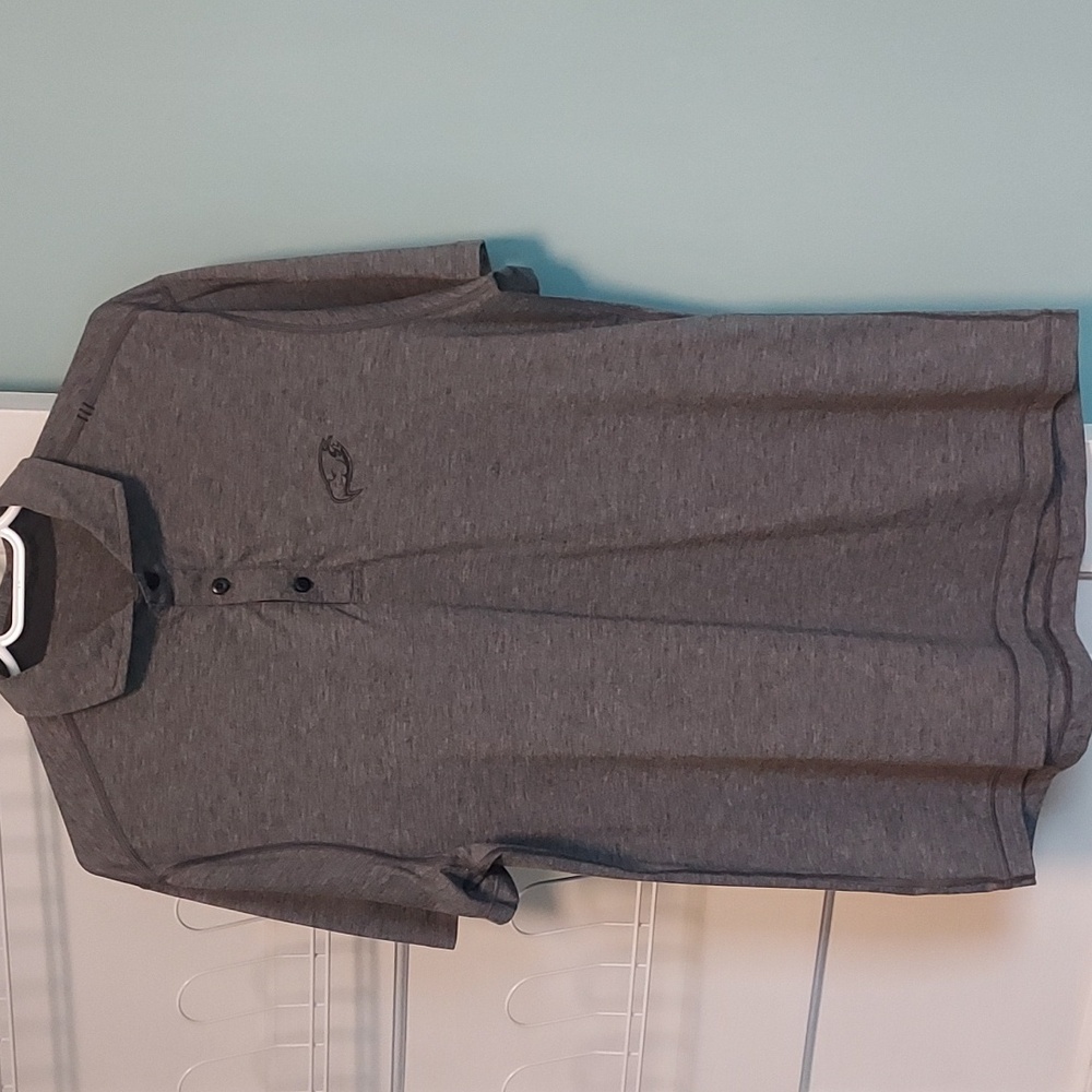 Lululemon Evolution Polo Performance Grey Short Sleeve Shirt Active Ru. Outdoor